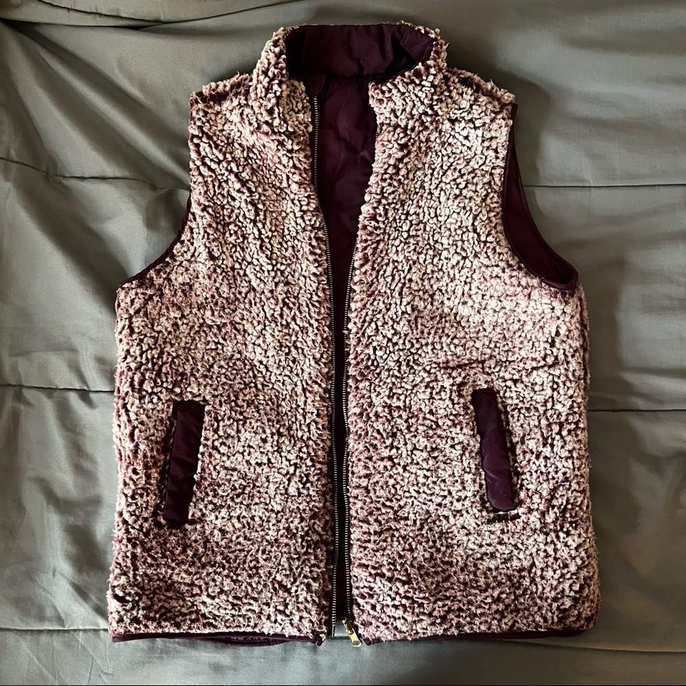 Maroon Reversible Vest - Picture 5 of 8